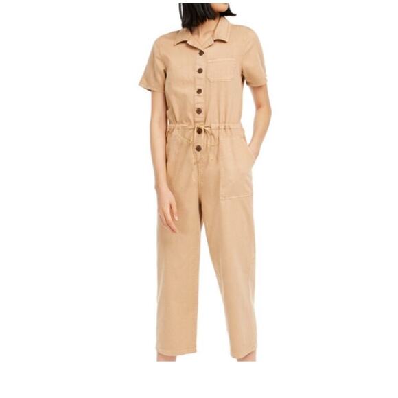OAT New York Jumpsuit XS New With Tags Tan - Picture 4 of 7